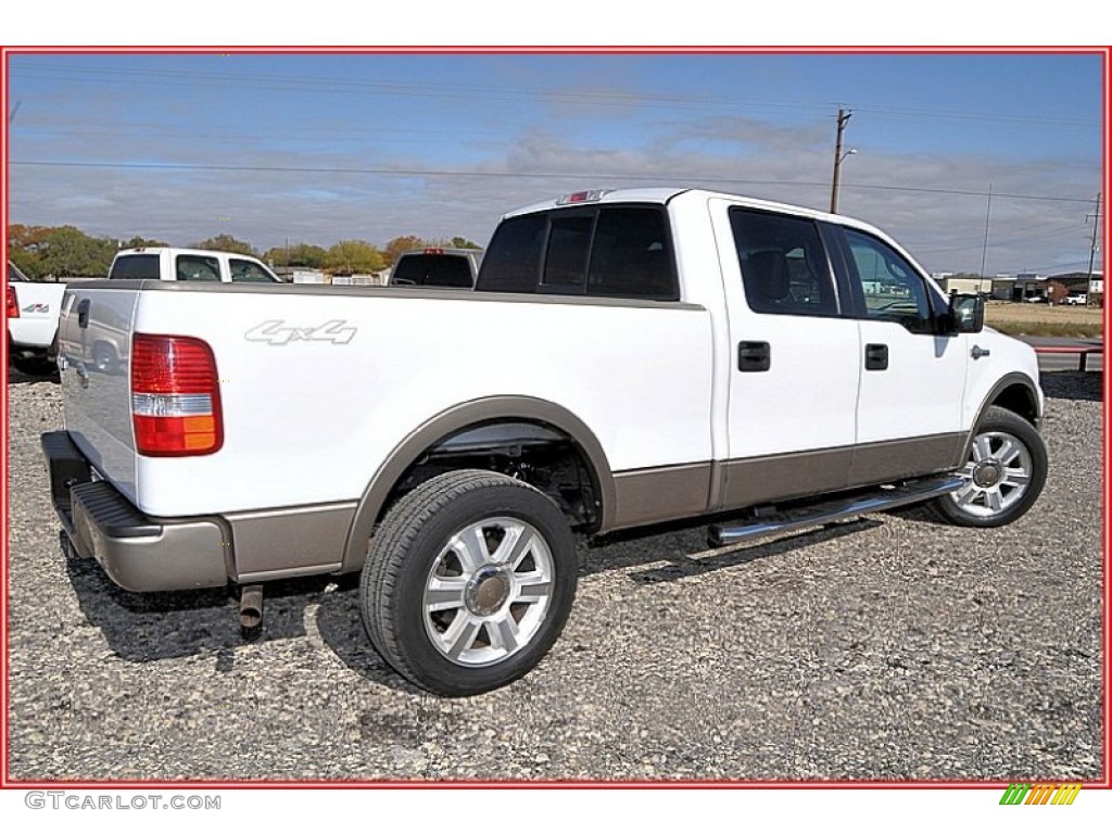 2006 F150 King Ranch SuperCrew 4x4 - Oxford White / Castano Brown Leather photo #8