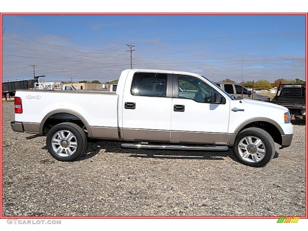 2006 F150 King Ranch SuperCrew 4x4 - Oxford White / Castano Brown Leather photo #9
