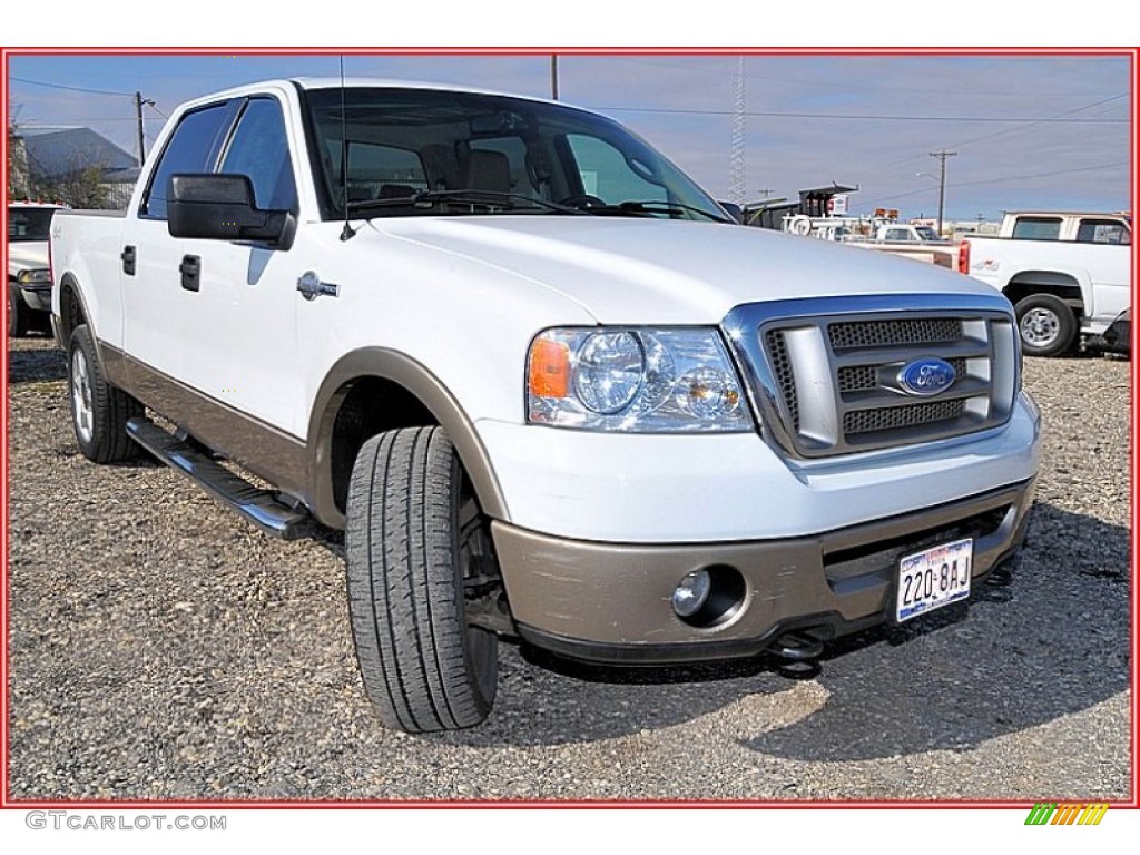 2006 F150 King Ranch SuperCrew 4x4 - Oxford White / Castano Brown Leather photo #11