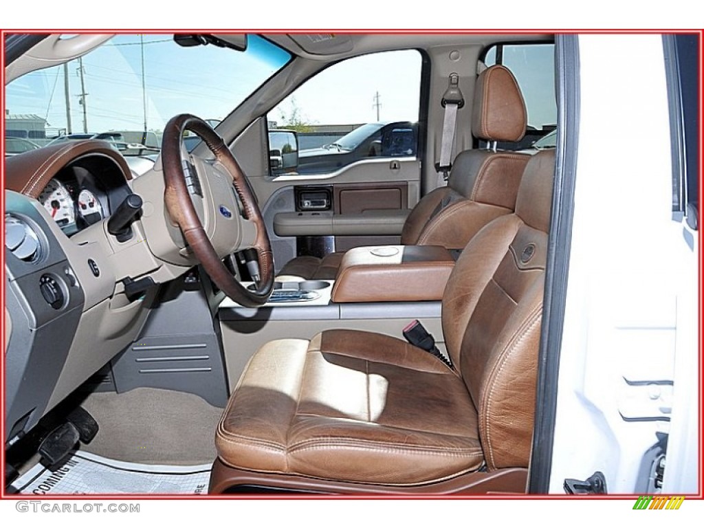 2006 F150 King Ranch SuperCrew 4x4 - Oxford White / Castano Brown Leather photo #16