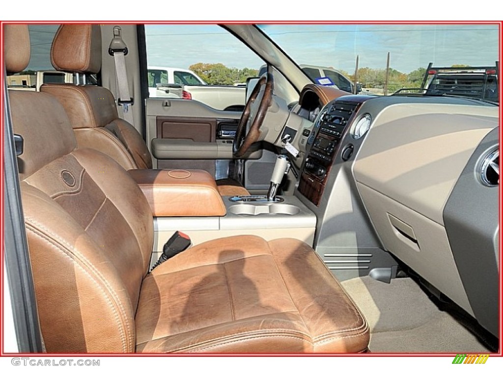 2006 F150 King Ranch SuperCrew 4x4 - Oxford White / Castano Brown Leather photo #24