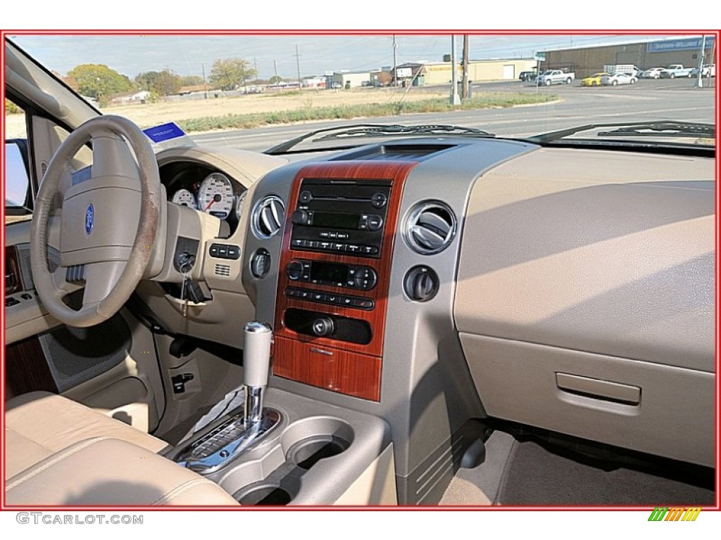 2006 F150 Lariat SuperCrew 4x4 - Medium Wedgewood Blue Metallic / Tan photo #25