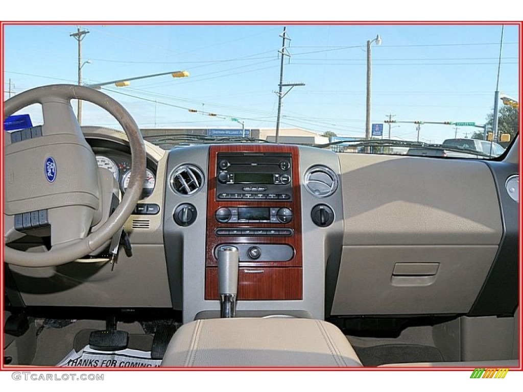 2006 F150 Lariat SuperCrew 4x4 - Medium Wedgewood Blue Metallic / Tan photo #30
