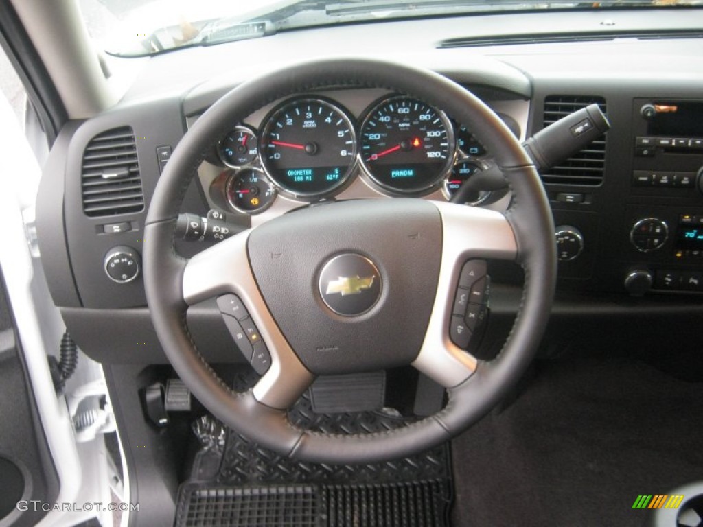 2011 Silverado 1500 LT Extended Cab 4x4 - Summit White / Light Titanium/Ebony photo #10