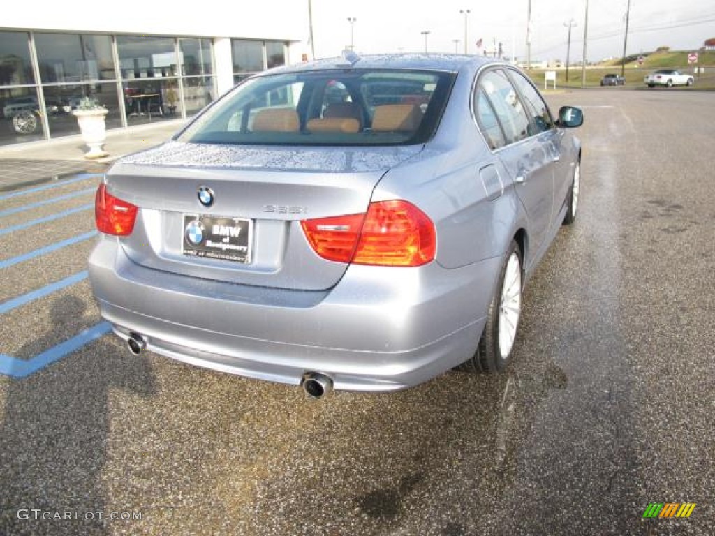 2009 3 Series 335i Sedan - Blue Water Metallic / Saddle Brown Dakota Leather photo #4