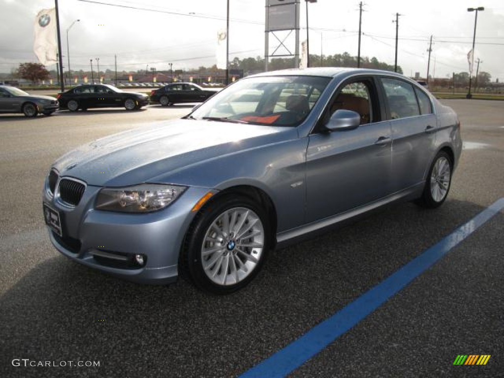 2009 3 Series 335i Sedan - Blue Water Metallic / Saddle Brown Dakota Leather photo #8