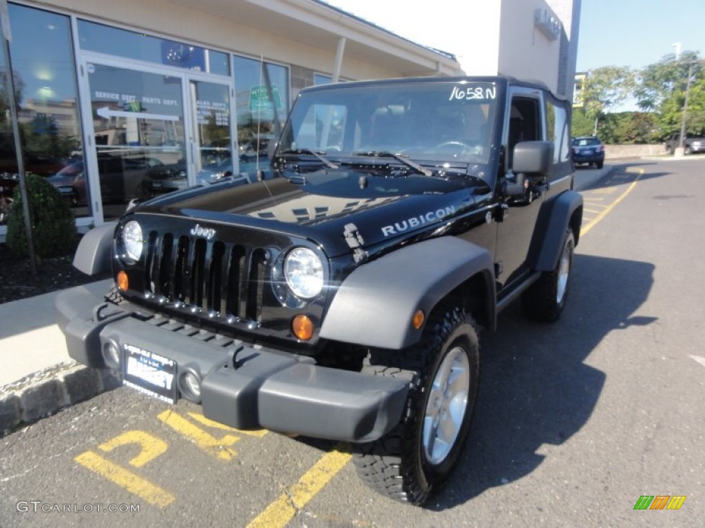 2009 Wrangler Rubicon 4x4 - Black / Dark Slate Gray/Medium Slate Gray photo #1