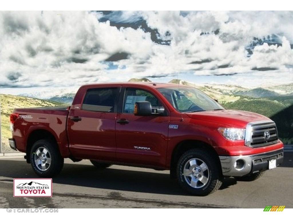 2012 Tundra SR5 TRD CrewMax 4x4 - Barcelona Red Metallic / Graphite photo #1