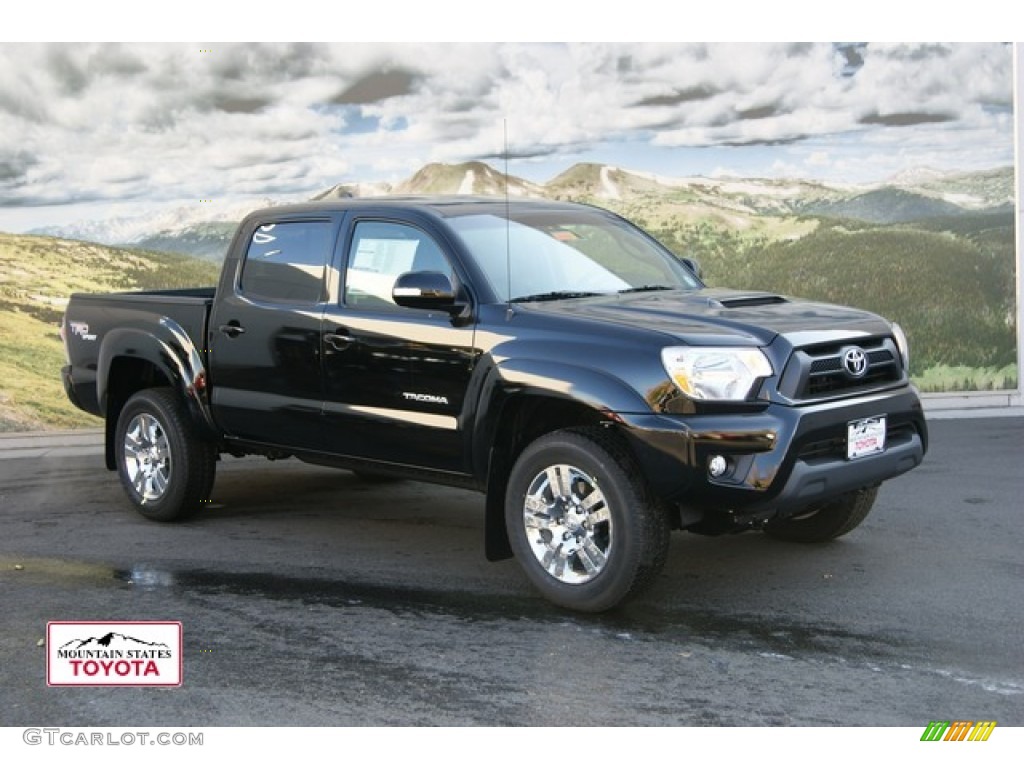 2012 Tacoma V6 TRD Sport Double Cab 4x4 - Black / Graphite photo #1