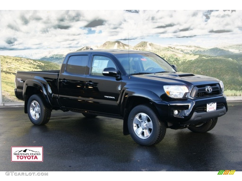 2012 Tacoma V6 TRD Sport Double Cab 4x4 - Black / Graphite photo #1