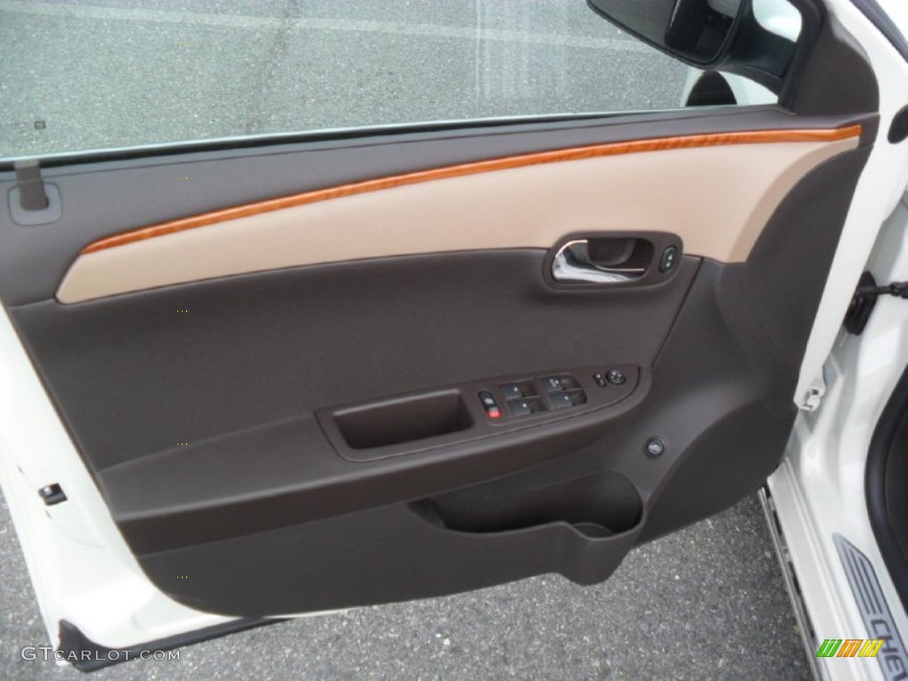 2012 Chevrolet Malibu LT Cocoa/Cashmere Door Panel Photo #56597853
