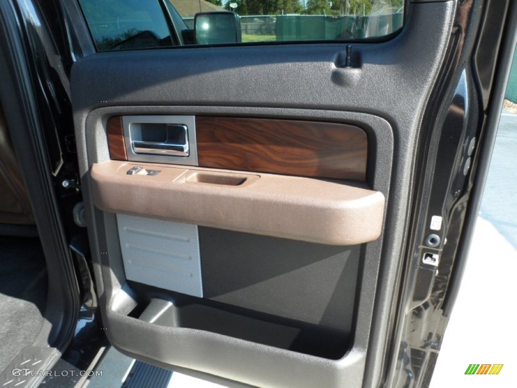 2010 F150 Platinum SuperCrew - Tuxedo Black / Sienna Brown Leather/Black photo #29