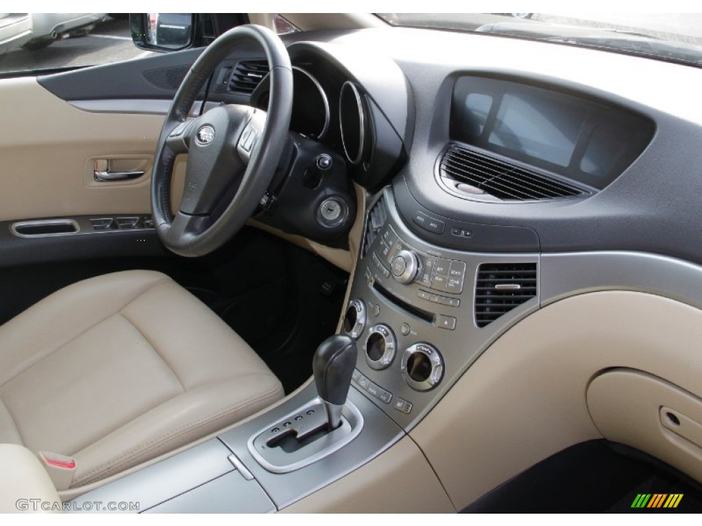 2009 Subaru Tribeca Limited 7 Passenger Desert Beige Dashboard Photo #56600214