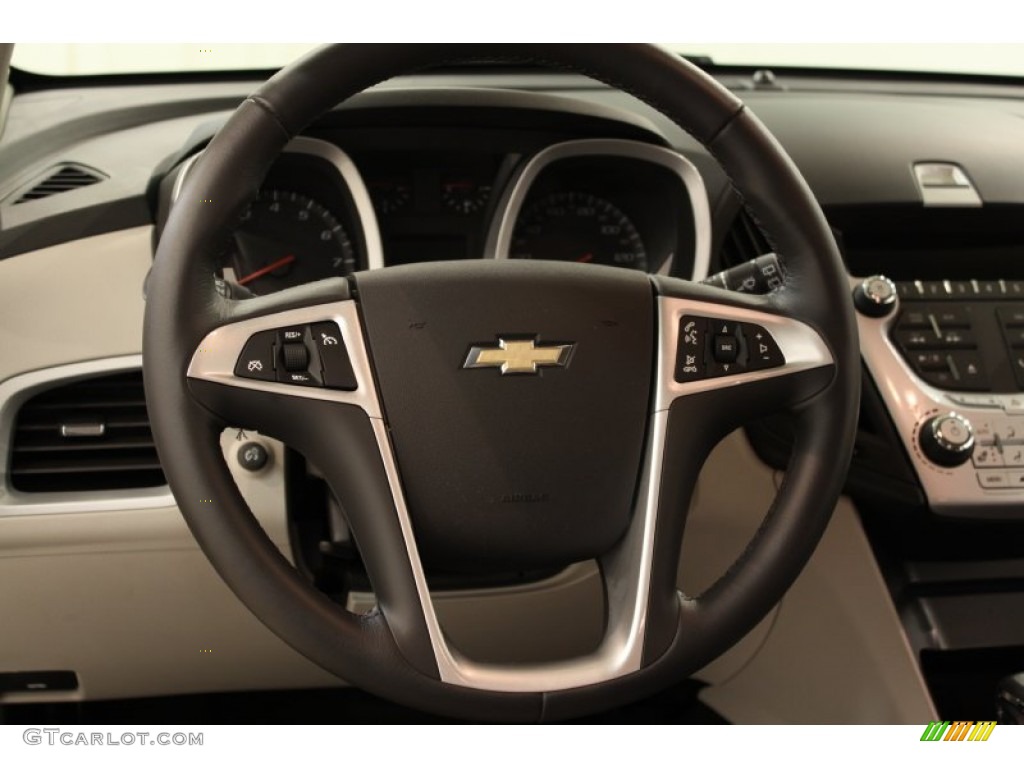 2011 Chevrolet Equinox LT Light Titanium/Jet Black Steering Wheel Photo #56600575