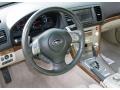 2008 Subaru Legacy Warm Ivory Interior Steering Wheel Photo
