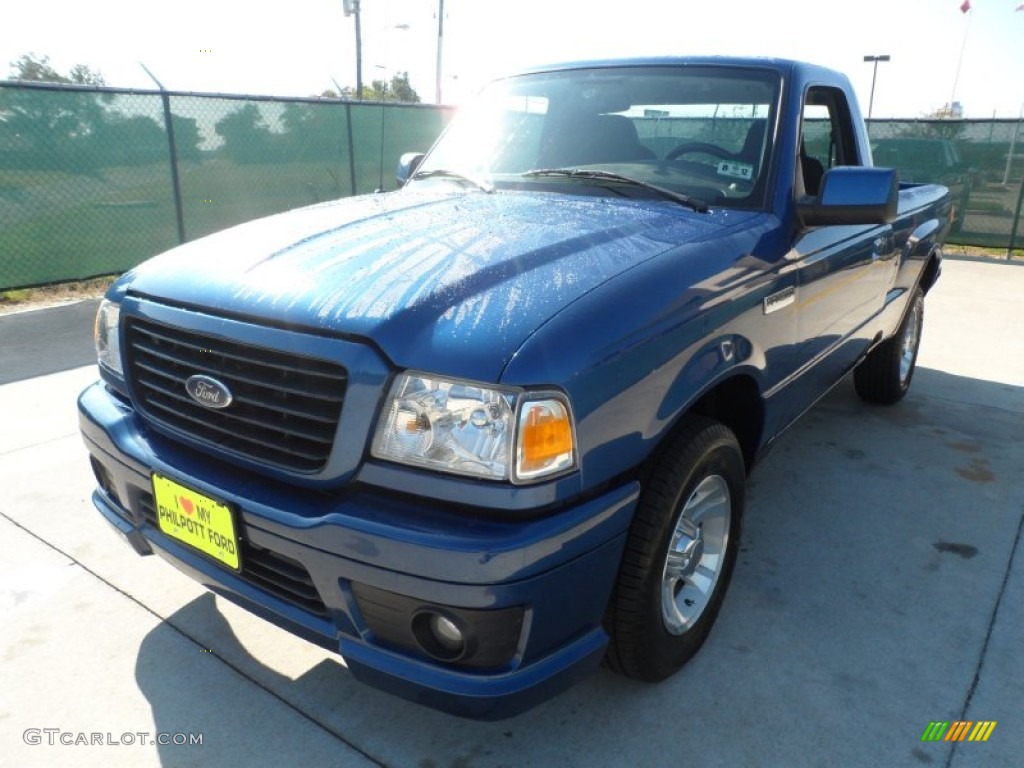 Vista Blue Metallic 2007 Ford Ranger STX Regular Cab Exterior Photo #56601027