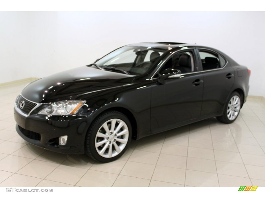 Obsidian Black 2009 Lexus IS 250 AWD Exterior Photo #56601906