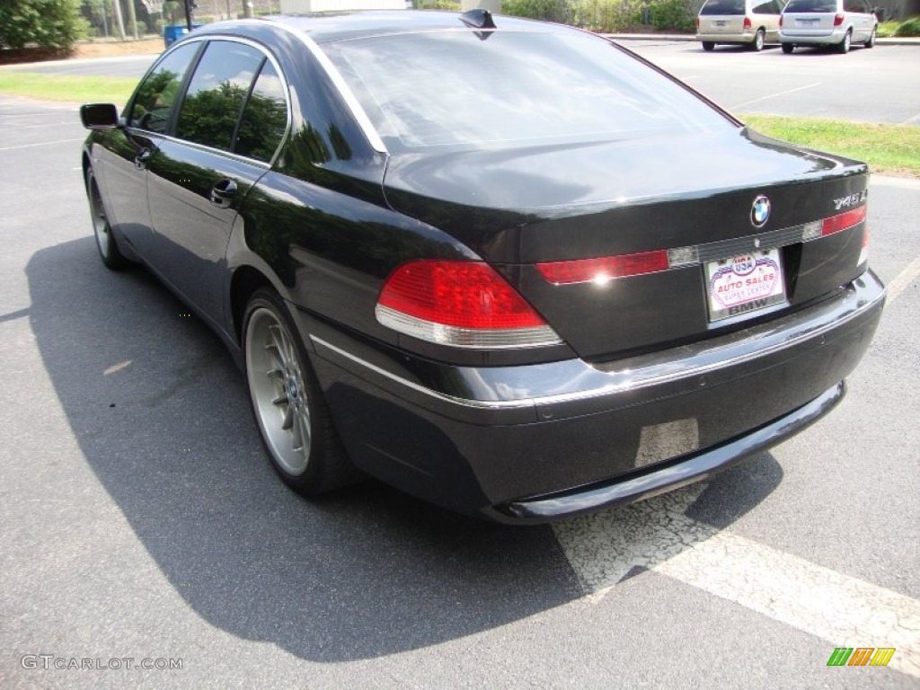 2004 7 Series 745Li Sedan - Jet Black / Black/Black photo #15