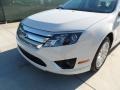 2012 White Suede Ford Fusion Hybrid  photo #10