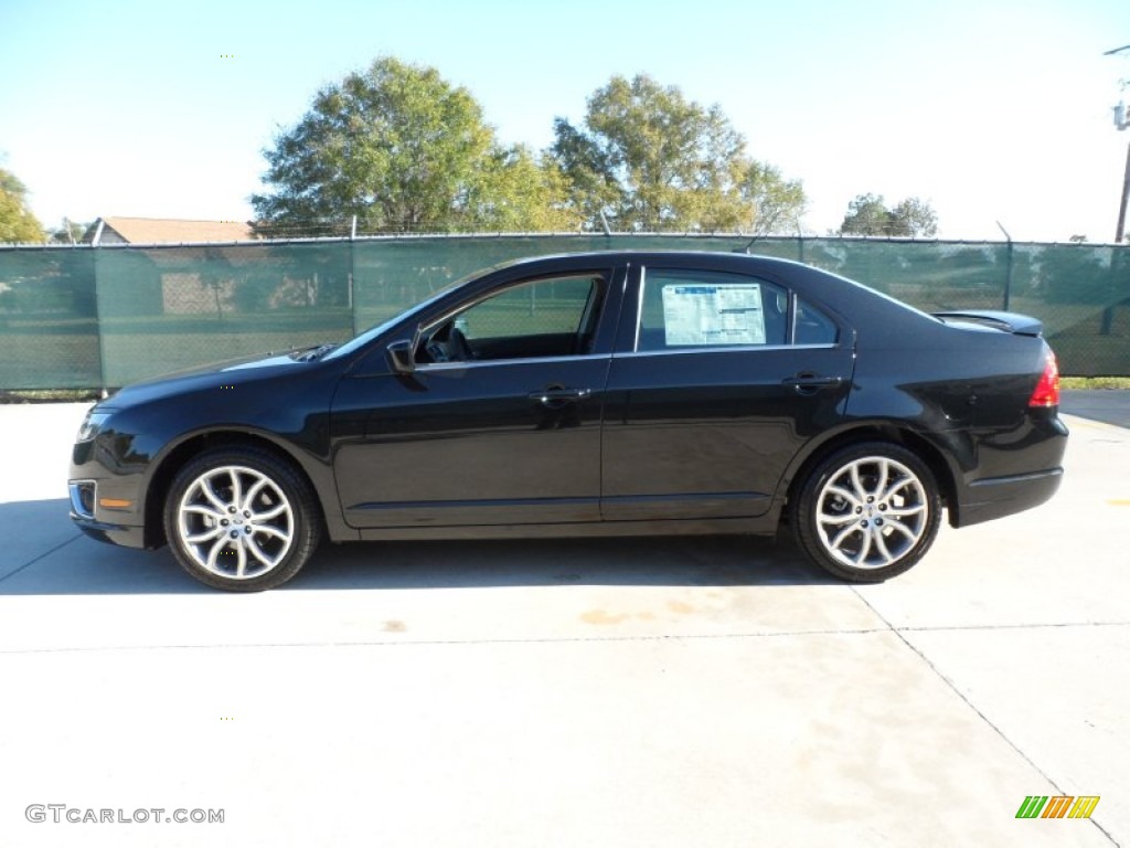 Tuxedo Black Metallic 2012 Ford Fusion SE V6 Exterior Photo #56604000