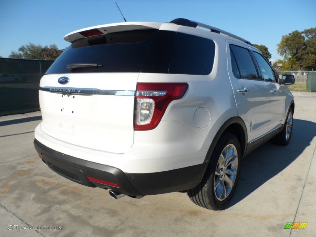 2012 Explorer XLT - White Platinum Tri-Coat / Medium Light Stone photo #3