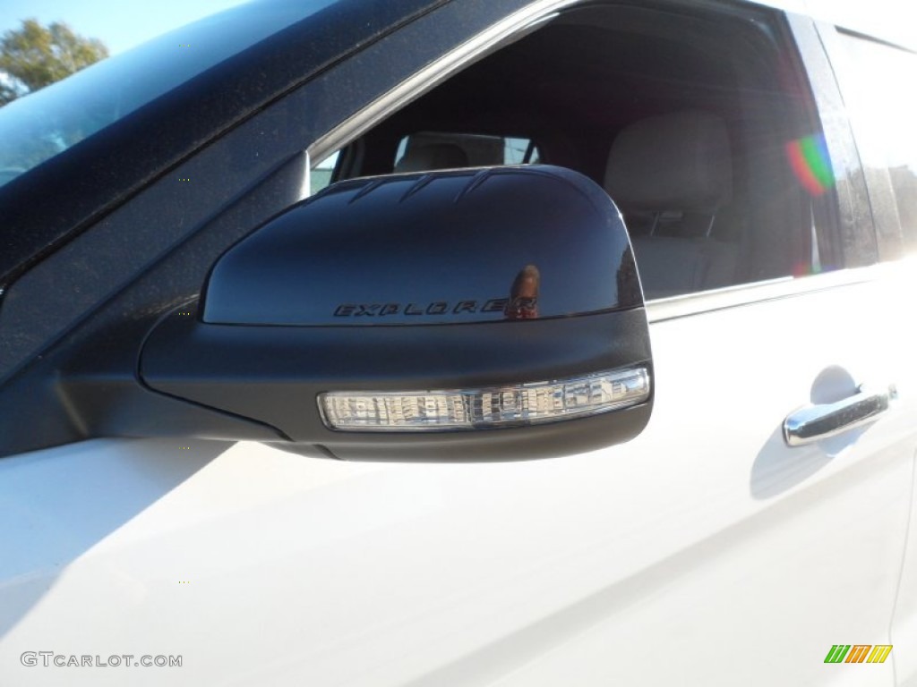 2012 Explorer XLT - White Platinum Tri-Coat / Medium Light Stone photo #12