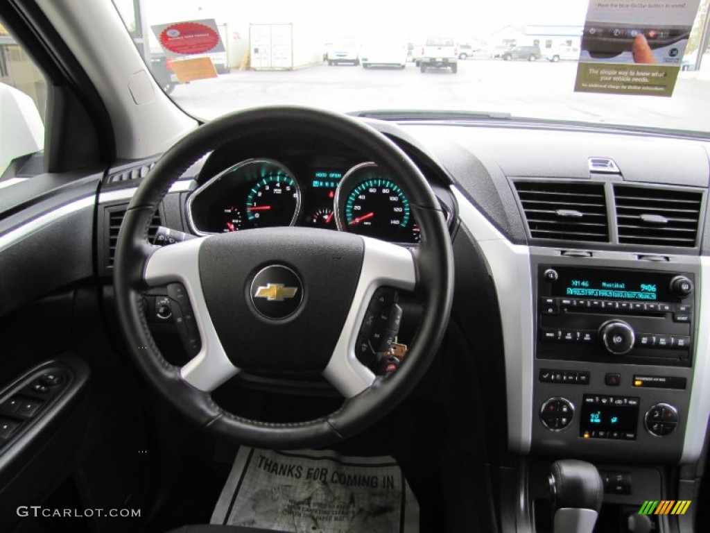 2011 Traverse LT AWD - White / Ebony/Ebony photo #4