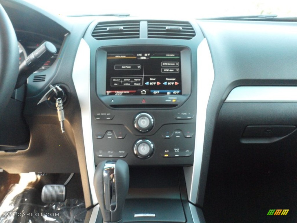 2012 Ford Explorer XLT Charcoal Black Dashboard Photo #56605179