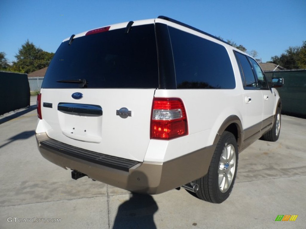 White Platinum Tri-Coat 2012 Ford Expedition EL King Ranch 4x4 Exterior Photo #56605248