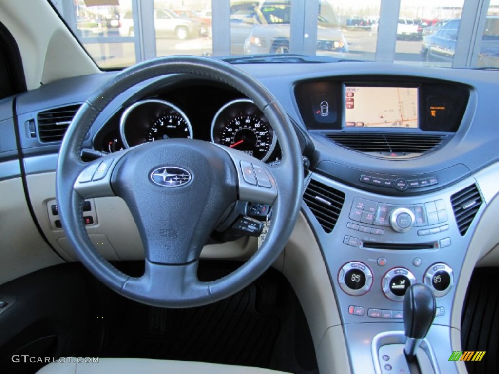 2008 Subaru Tribeca Limited 7 Passenger Desert Beige Dashboard Photo #56605770