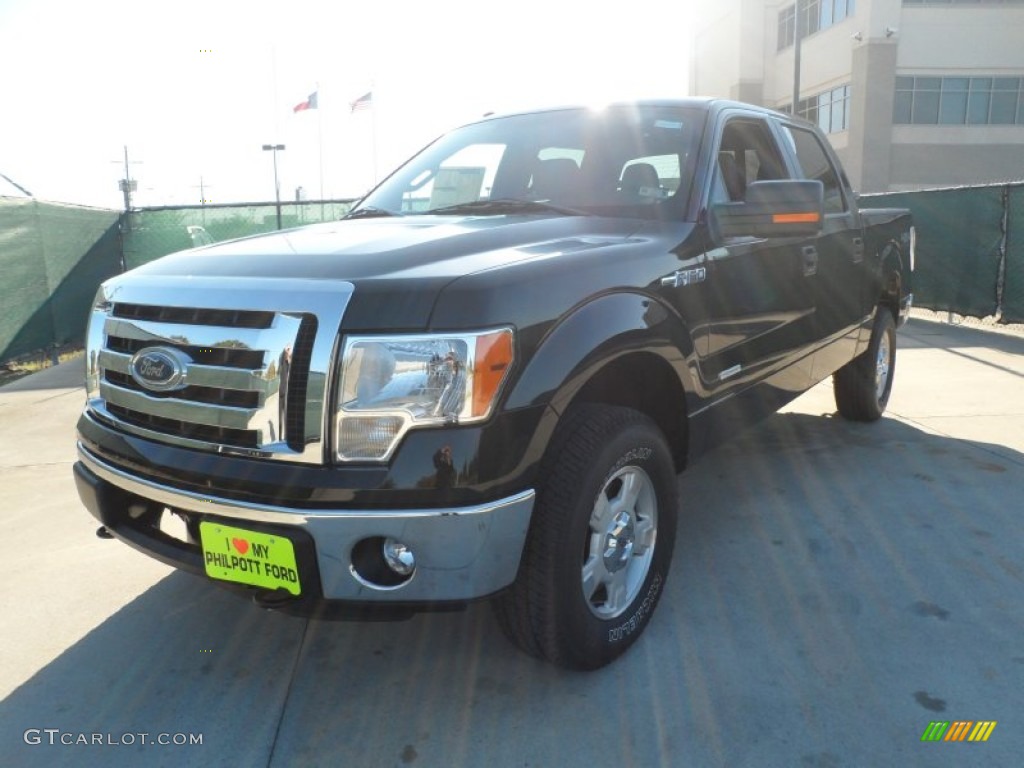 2011 F150 Texas Edition SuperCrew 4x4 - Ebony Black / Steel Gray photo #7