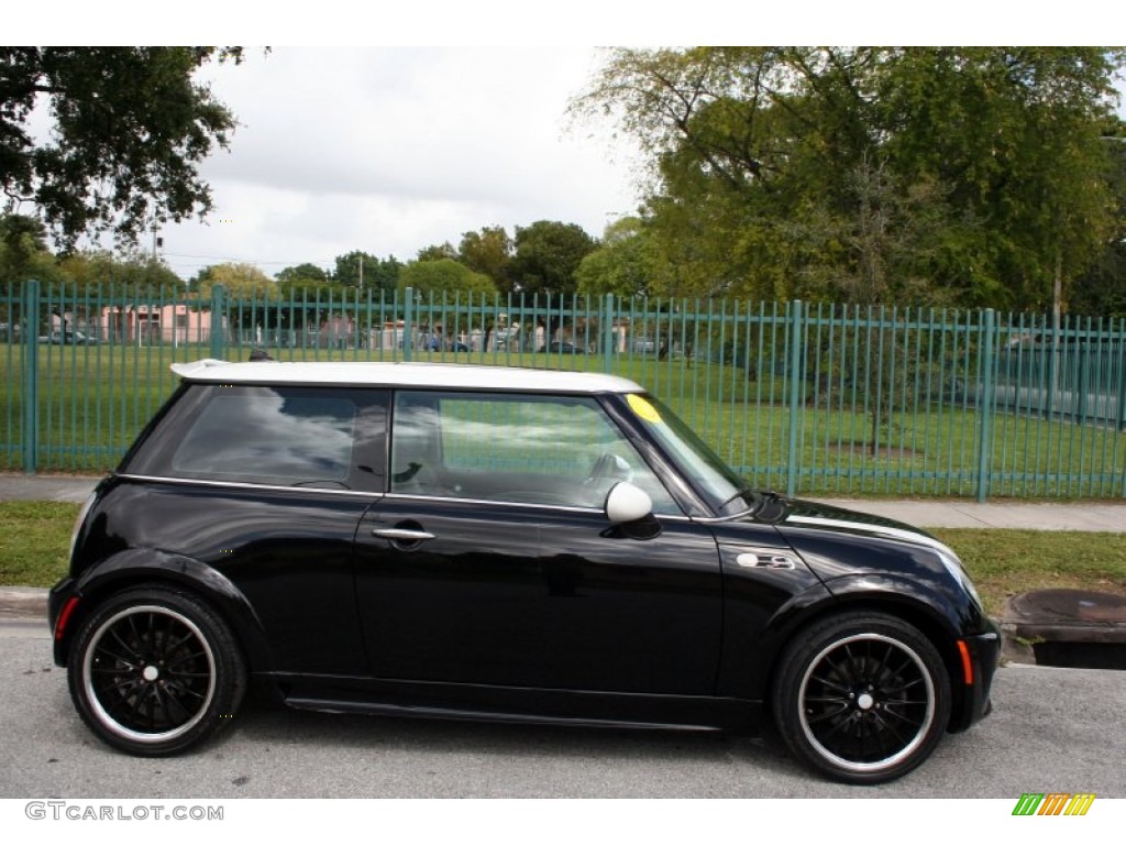 2003 Cooper S Hardtop - Jet Black / Space Grey/Panther Black photo #11