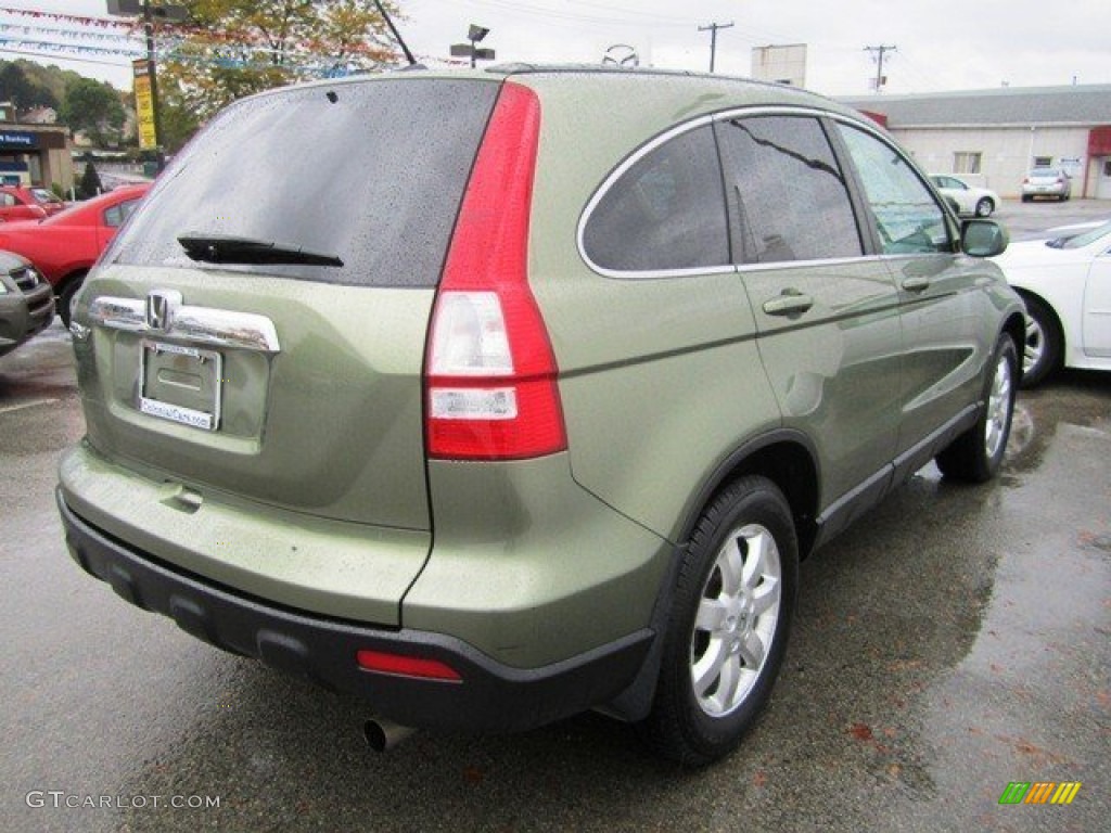 2008 CR-V EX-L 4WD - Green Tea Metallic / Ivory photo #8