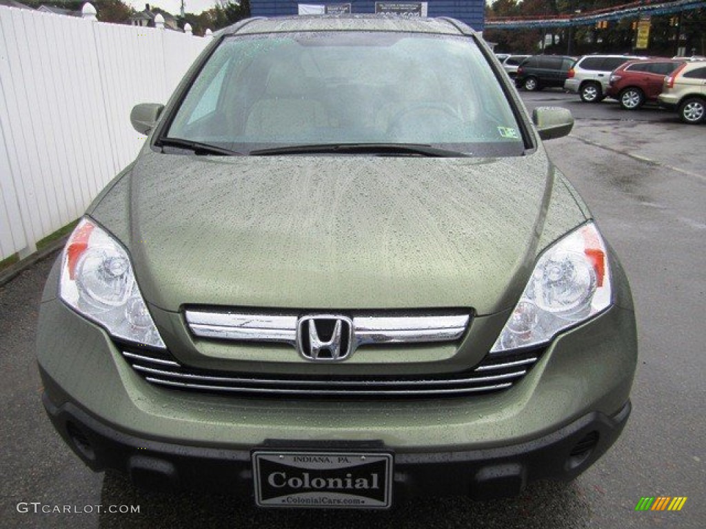 2008 CR-V EX-L 4WD - Green Tea Metallic / Ivory photo #14