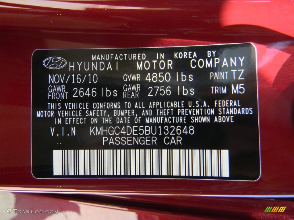 2011 Genesis 3.8 Sedan - Cabernet Red Pearl / Cashmere photo #19