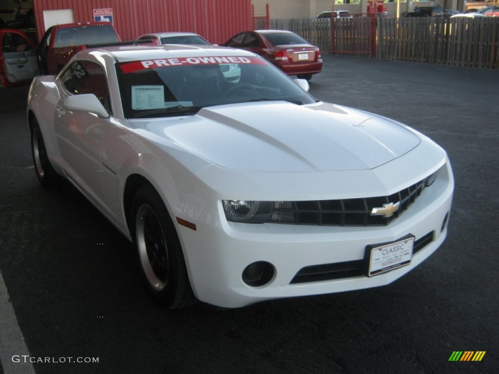 2010 Camaro LS Coupe - Summit White / Black photo #7