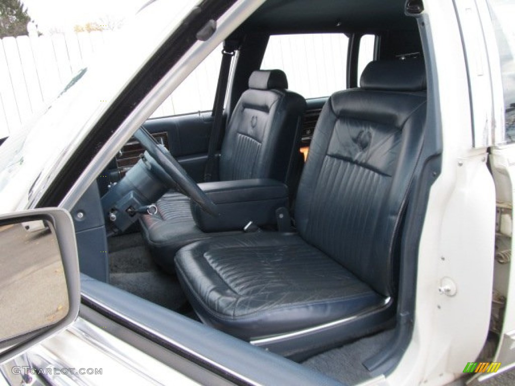 Blue Interior 1992 Cadillac Brougham Sedan Photo #56614250