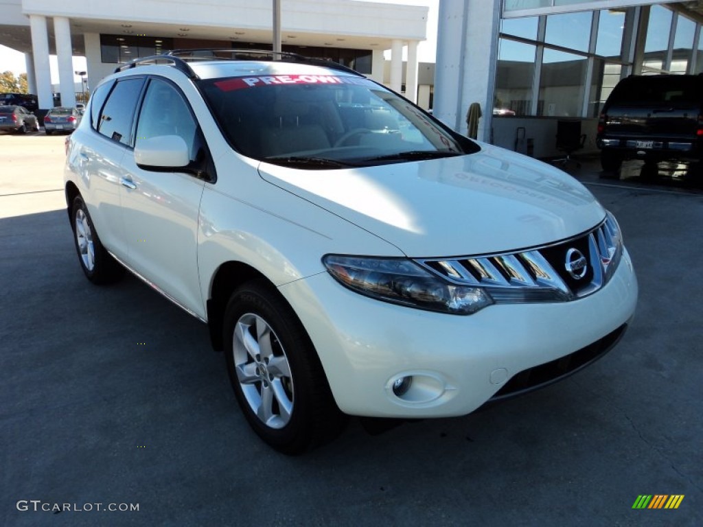 2009 Murano S - Glacier Pearl / Beige photo #2