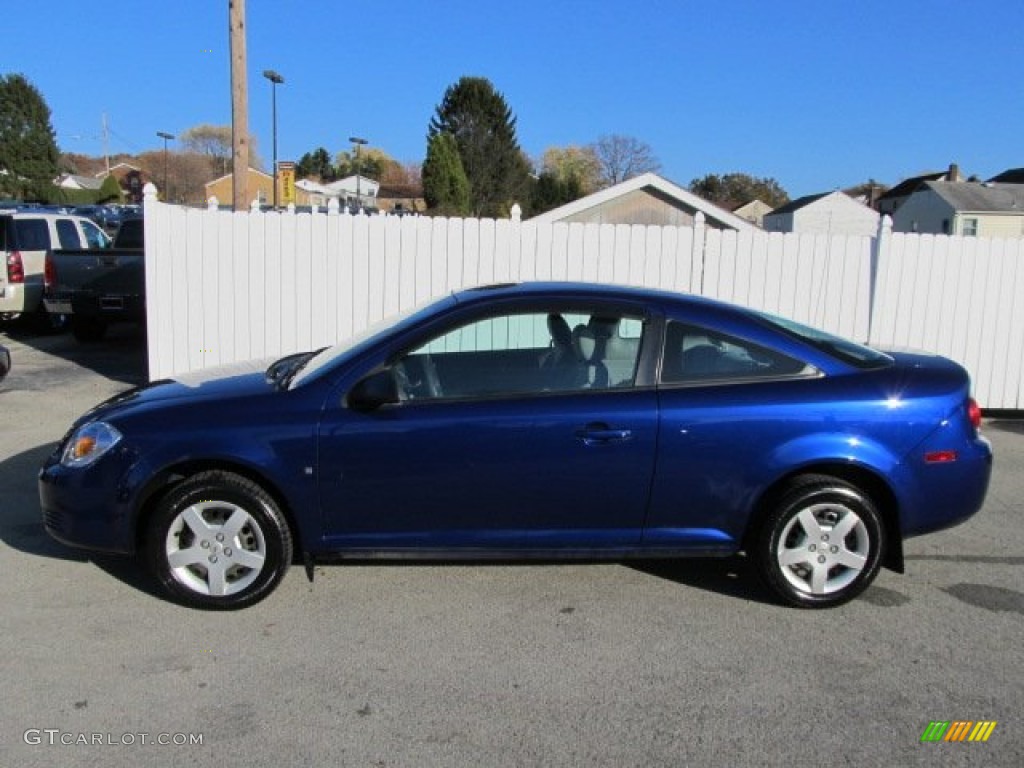 2007 Cobalt LS Coupe - Laser Blue Metallic / Gray photo #2