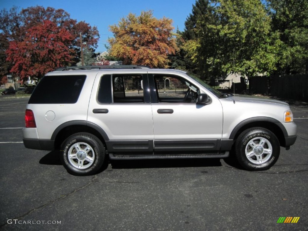 2003 Explorer XLT 4x4 - Silver Birch Metallic / Graphite Grey photo #9