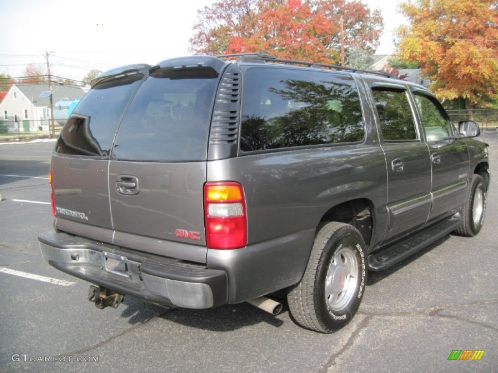 2002 Yukon XL SLT 4x4 - Storm Gray Metallic / Neutral/Shale photo #7