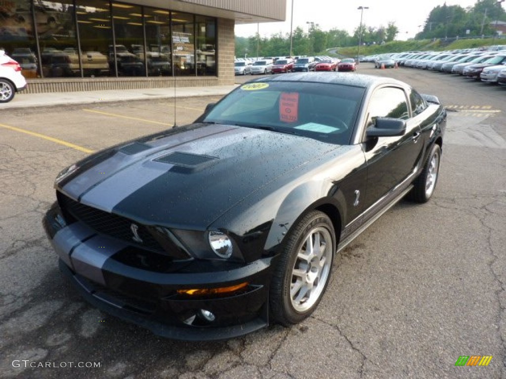 2007 Mustang Shelby GT500 Coupe - Black / Black/Red photo #8