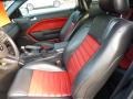 Black/Red 2007 Ford Mustang Shelby GT500 Coupe Interior Color