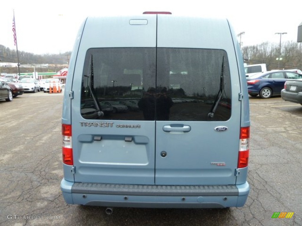 2012 Transit Connect XLT Premium Wagon - Winter Blue Metallic / Dark Grey photo #3