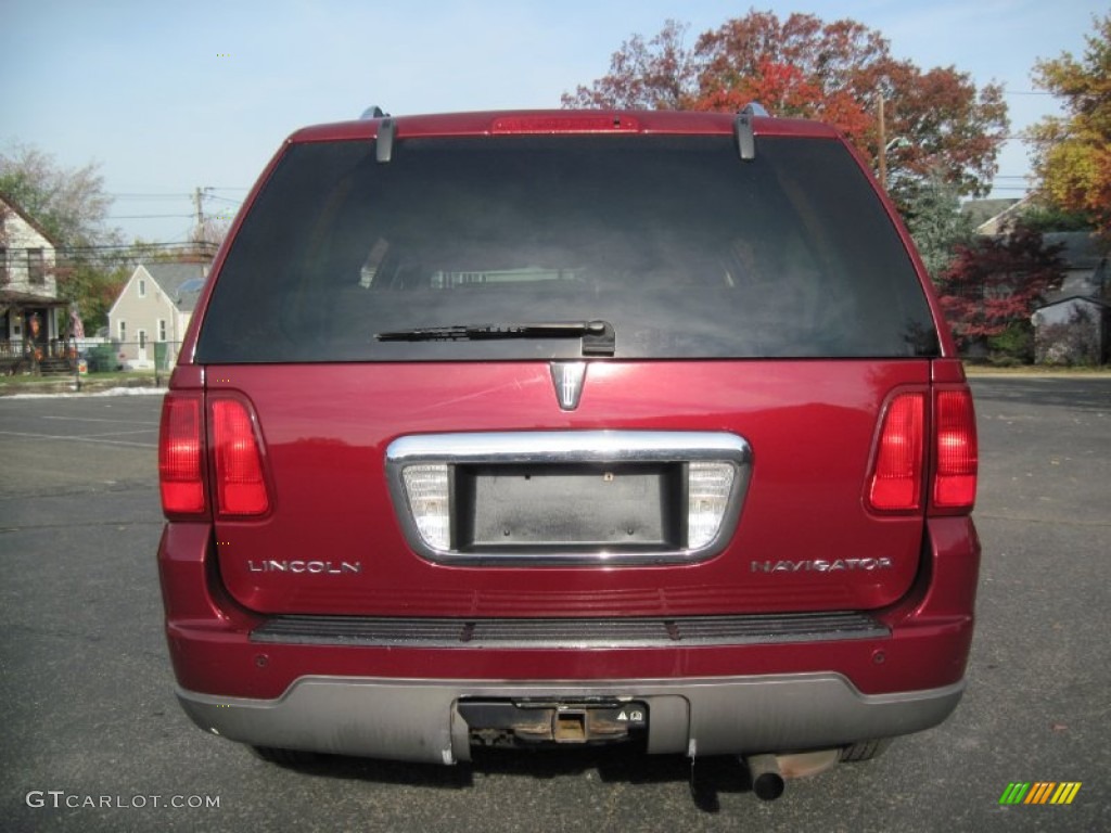 2004 Navigator Luxury 4x4 - Merlot Red Metallic / Light Parchment photo #6