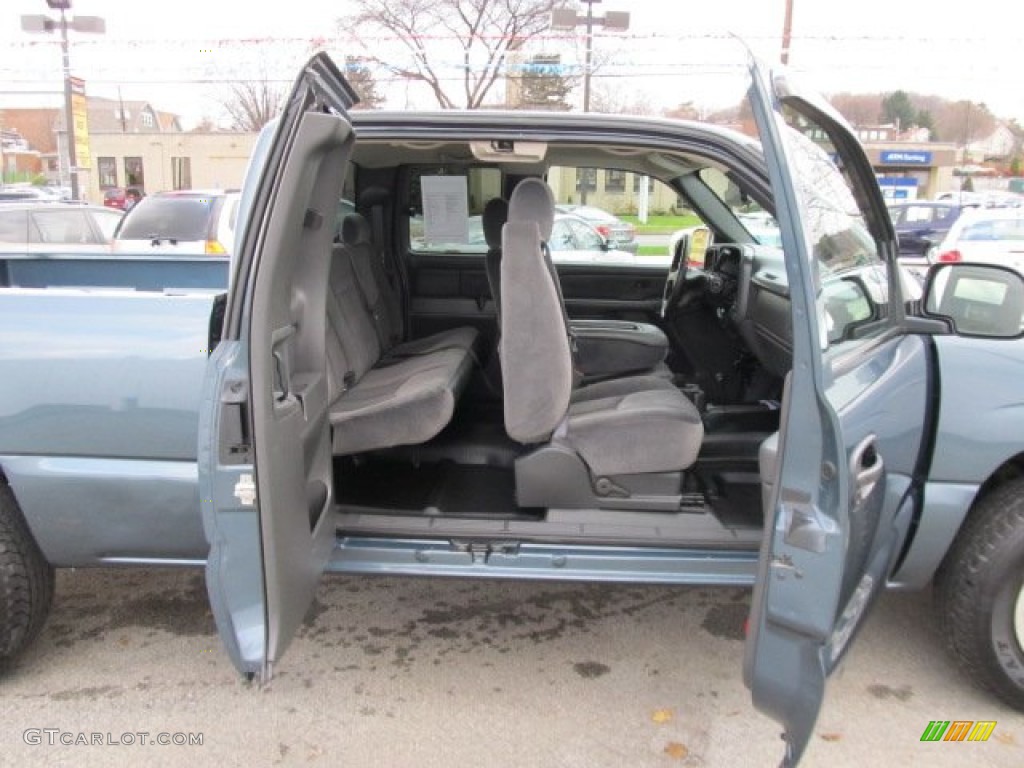 2006 Sierra 1500 SLE Extended Cab 4x4 - Stealth Gray Metallic / Dark Pewter photo #10