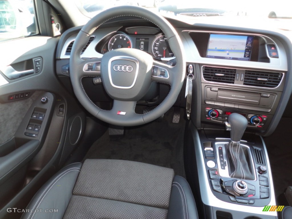 2012 Audi A4 2.0T quattro Sedan Black Dashboard Photo #56622856