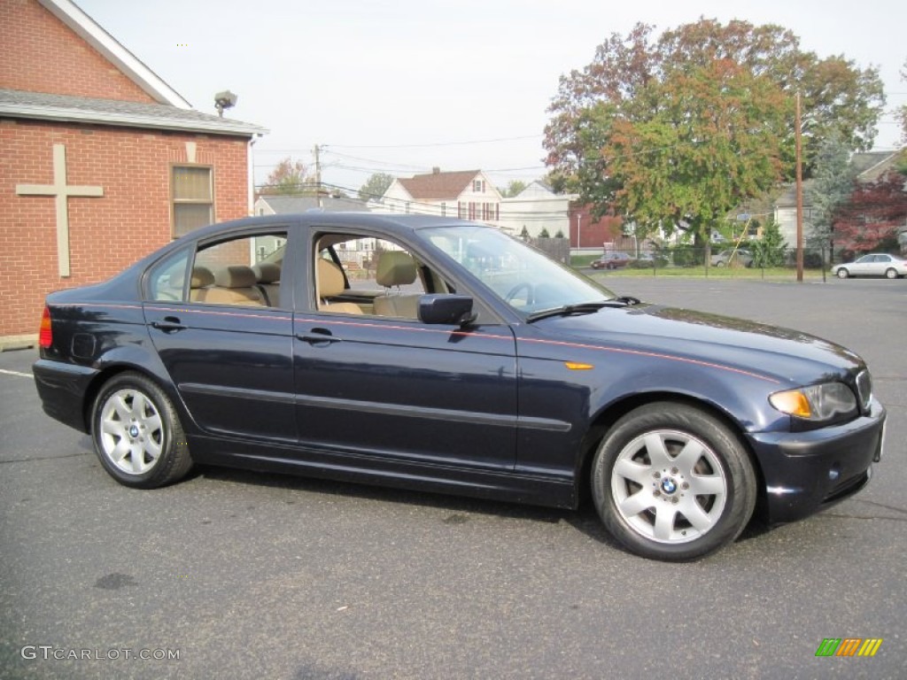 2005 3 Series 325i Sedan - Orient Blue Metallic / Sand photo #10