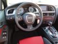 2012 Audi S5 Black/Magma Red Interior Dashboard Photo