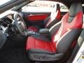 Black/Magma Red Interior Photo for 2012 Audi S5 #56623004